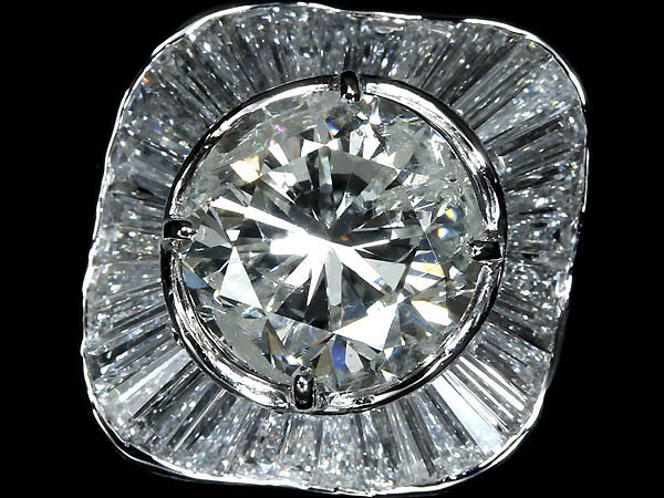 .RML15407SS【売り切り】新品【RK宝石】《Diamond》極上ダイヤモンド 超特大4.314ct!! 極上脇石ダイヤ 2.07ct Pt900 超高級リング ダイヤ