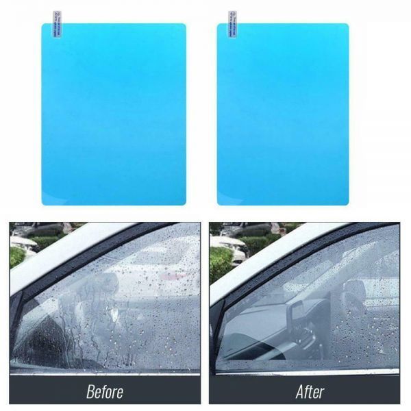 ◆汎用品◆業務用/親水 ミラーフィルム大型 左右窓ウィンドウ用2枚セット☆トヨタ 日産 スズキ ダイハツ マツダ ホンダ旧車にも
