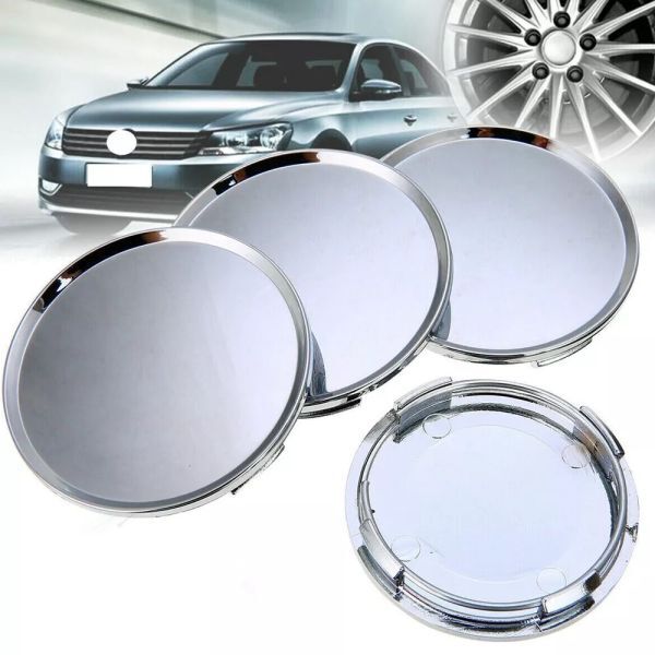 ◆薄型 汎用品 センター キャップ/シルバー 外径63mm４個セット1台分価格◆日産 マツダ 三菱 スズキ フォードなど