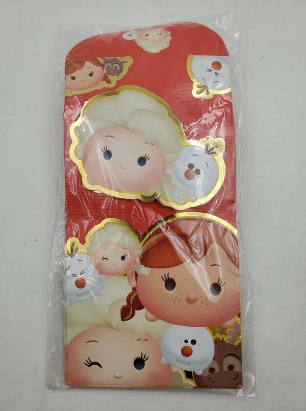 即決 新品 未使用 ディズニー ツムツム Disney Tsum Tsum アナと雪の女王 お年玉袋 ポチ袋 紅包袋 6枚入り Sun Hing Toys 香港 正規品