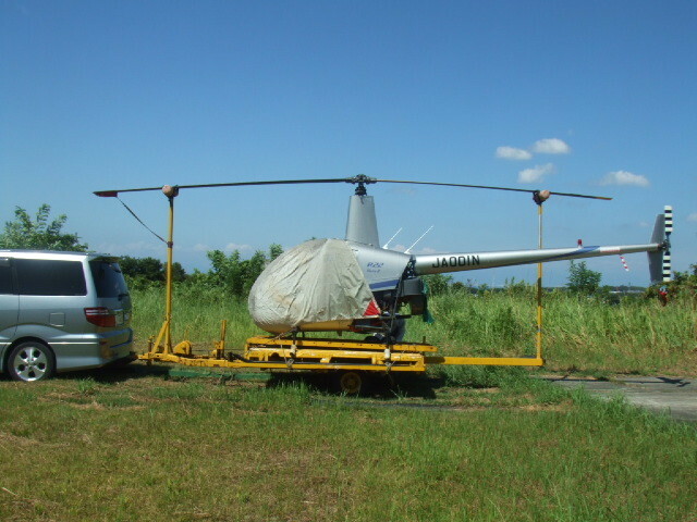 トレーラー、ロビンソンヘリコプター　R22用　自作品