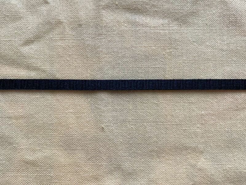 細ブレード・コード・平紐(黒・ブラック)2m／未使用・新品