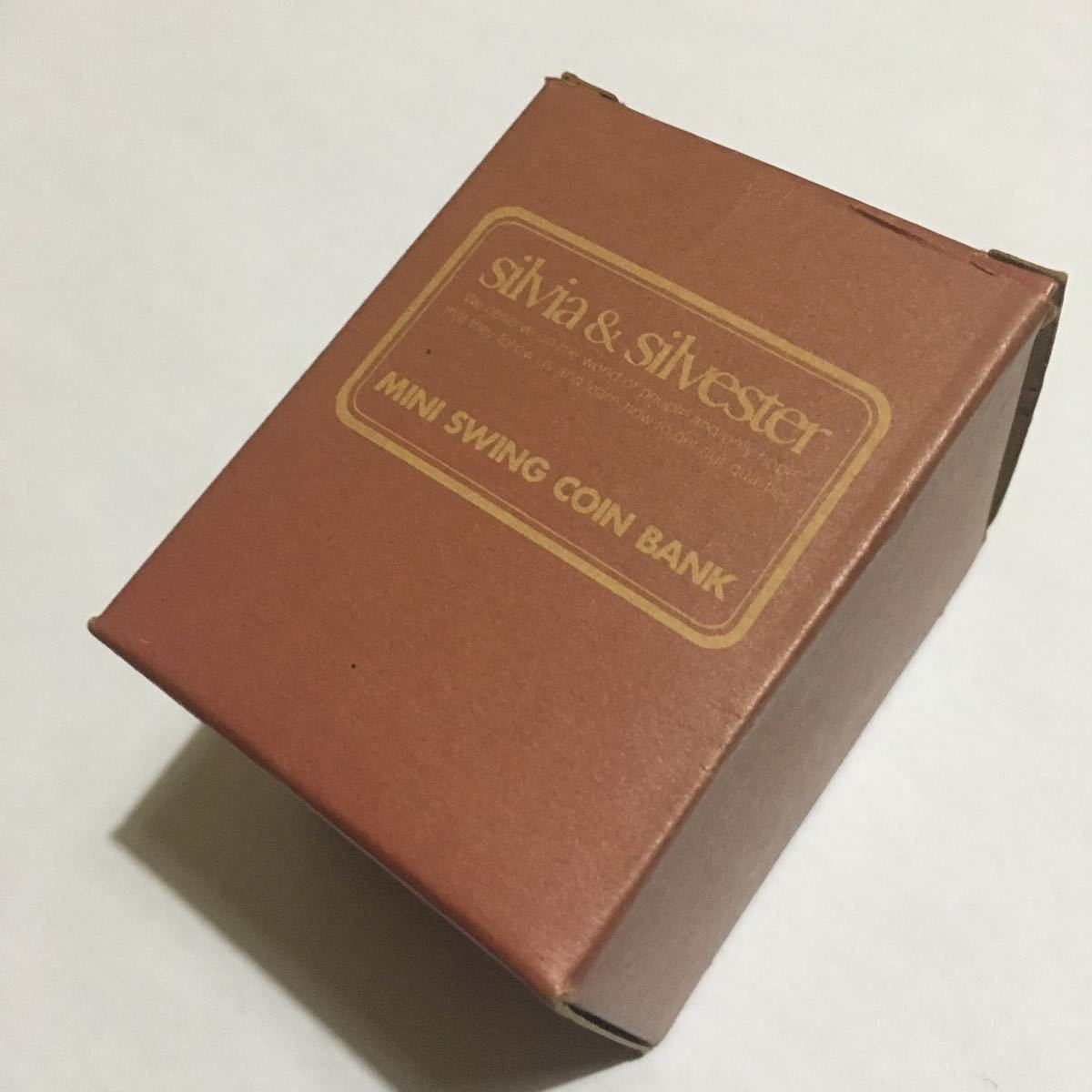 デッドストック☆silvia & silvester シルビア & シルベスター MINI SWING COIN BANK ミニスイングコインバンク(丸)☆JAPAN ARTIST SOCIETY