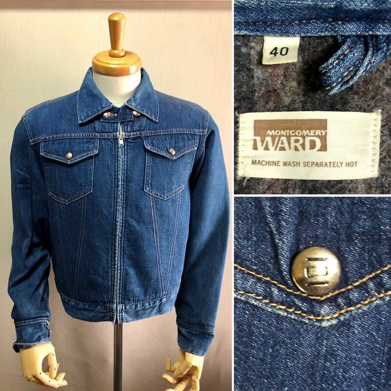 1970s MONTGOMERY WARD (ライナー付き)　　　　Denim Jacket Size 40