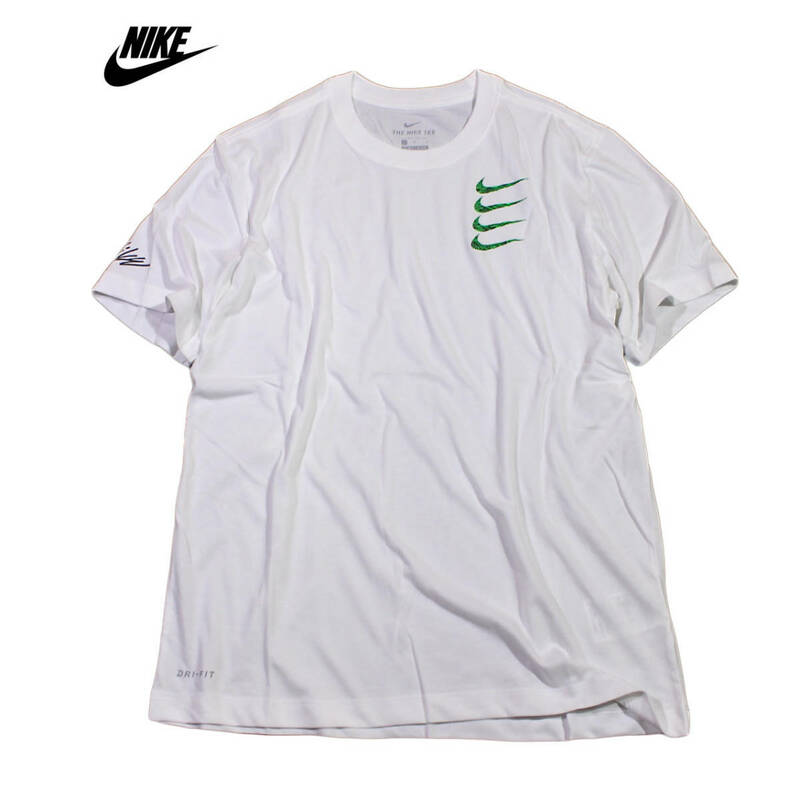 【新品】ナイキ グラフィック 半袖 Tシャツ【100：白】XL クール ドライフィット 機能 トレーニング ジム NIKE RUN