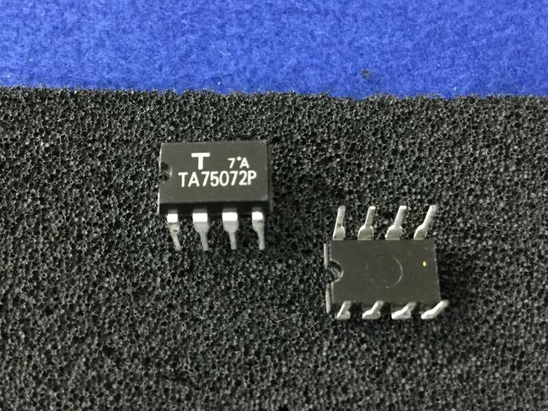 TA75072P【即決即送】東芝2回路入り J-FET ローパワー OPアンプ [83Ty/274813] Toshiba Dual Low-Power J-FET OP Amp. IC ２個