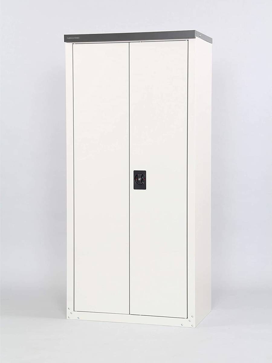 新品☆GREEN LIFE 収納庫 物置 アイボリー 約幅75×奥行47×高さ162cm　送料無料9