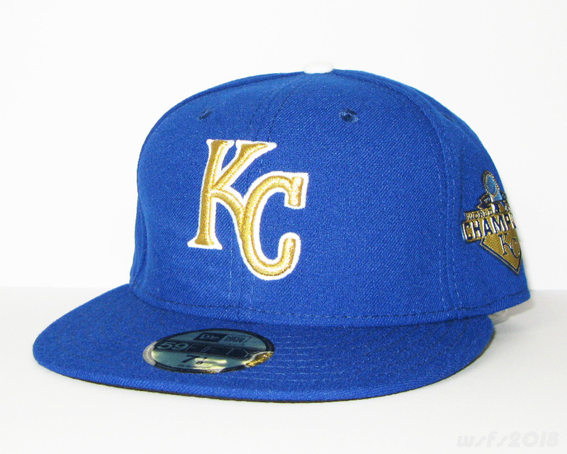 【MLB/新品】2015ワールドシリーズチャンピオンオンフィールドキャップ（ロイヤルズ/ゴールド）【NEW ERA/ニューエラ】