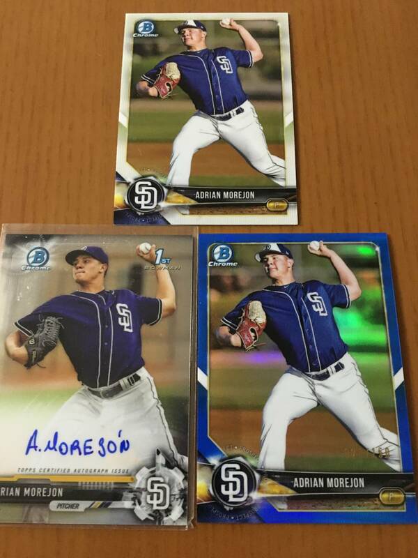 【Padres/Adrian Morejon】2017 Bowman Chrome 1st Auto