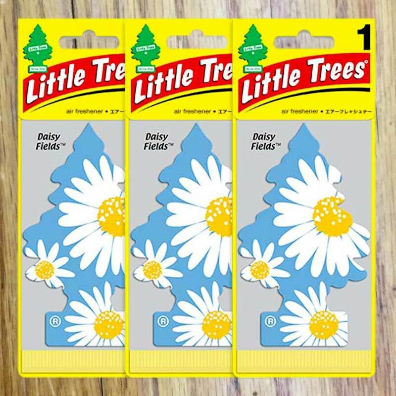 送料無料！Little Tree リトルツリー　デイジーフィールズ 3枚セット　エアフレッシュナー　消臭　芳香剤　インテリア　アメリカン雑貨 車