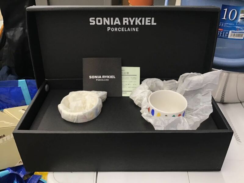 ★☆【未使用】SONIA RYKIEL★YAMAKA ソニアリキエル PORCELAINE ペアマグカップ ペアコーヒー　パレット ☆★