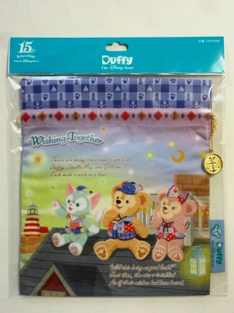 【廃盤】 TDS/東京ディズニーシー★巾着/15周年 Wishing Together★送料310円～