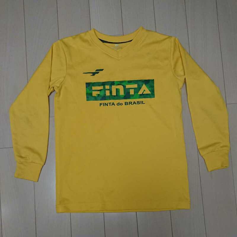 未使用 Finta フィンタ 長袖プラクティスシャツ 130サイズ イエロー