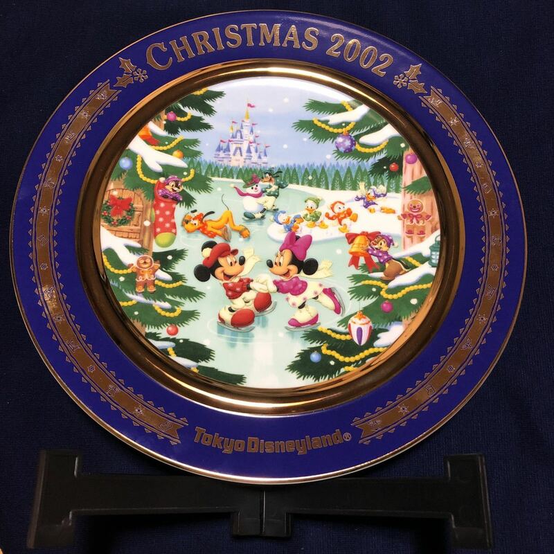 激レア希少品　東京ディズニーランド 2002年　クリスマスプレート 飾り皿