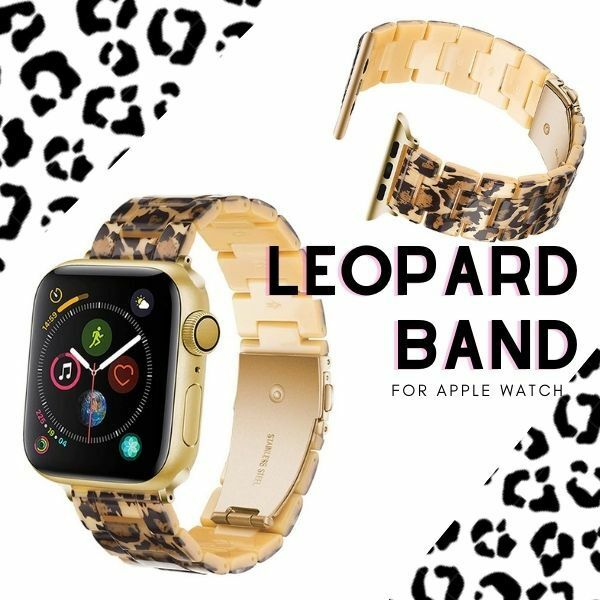 YGG★apple watch アップルウォッチ レオパード ヒョウ柄 バンド ベルト 38 40 41 豹柄 レディース 9 8 7 6 5 4 3 SE 対応