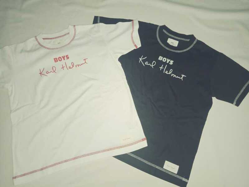 【 新品 】 Kaul Helmut ★ BOYS　2点セット カールヘルム ボーイズ Tシャツ 白 黒 シンプルロゴ ホワイト ブラック PINK HOUSE PH KH 