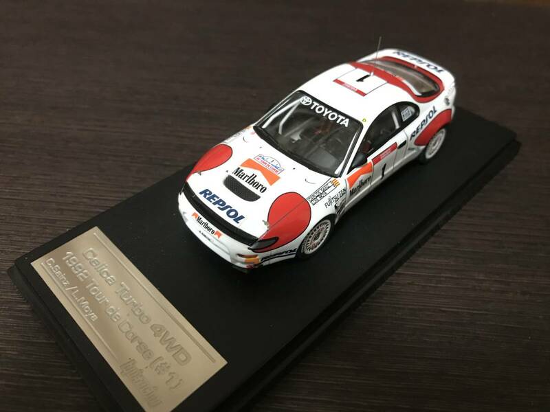 1/43 hpi 【Marlboro】 トヨタ セリカ GT-FOUR #1 C.サインツ組 ツール・ド・コルス-ラリー4位 1992