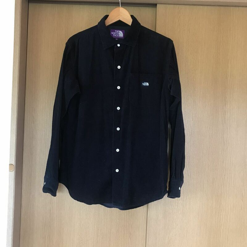 タグ付き！THE NORTH FACE PURPLE LABEL◆19AW/Corduroy Shirt/NT3956N/長袖シャツ/Sコーデュロイ/ネイビー