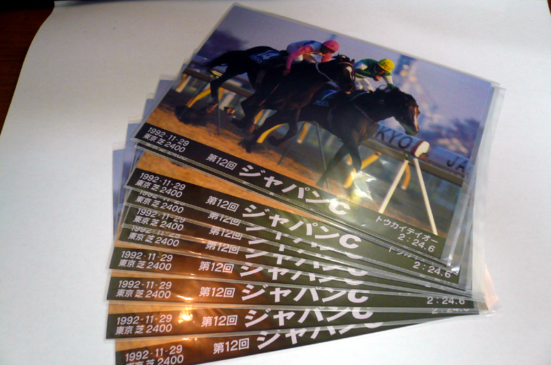 第12回 ジャパンC トウカイテイオー 1992-11-29 東京 芝 2400 ポストカード GC-H10 10枚入り 未使用品 です 2