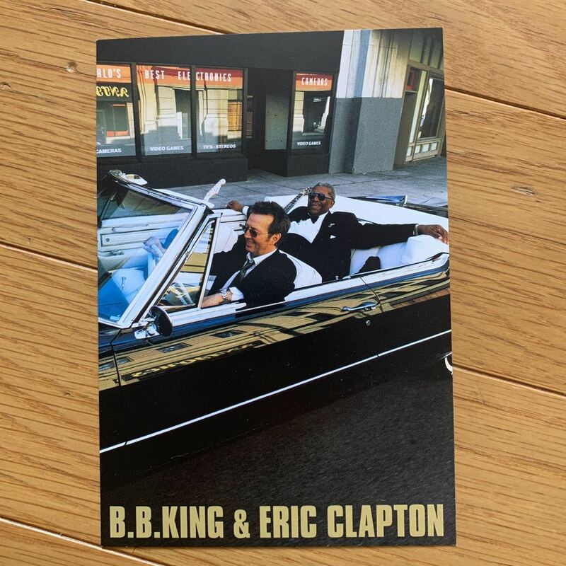 エリッククラプトン　B.B.king ポストカード　非売品　ギタリスト　ブルース　ロック　ライディングウィズザキング　プロモーション用