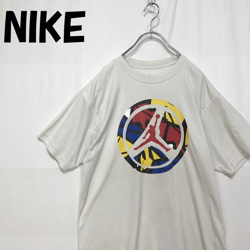 【人気】NIKE/ナイキ 半袖 Tシャツ ジョーダン ジャンプマン バスケットボール ドライフィット ホワイト サイズM/S780