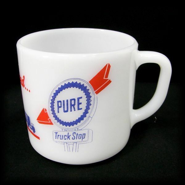 VINTAGE 1960'S~70'S FEDERAL Mug PURE TRUCK STOP フェデラルマグカップ ピュアトラックストップ Pure Oil Company No 18