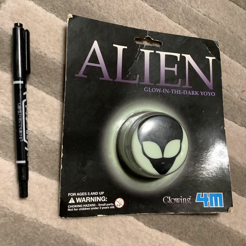 蓄光 エイリアン ヨーヨー Alien glow yoyo レア ビンテージ アンティーク インテリア ハロウィン 未確認物体 グロー 新品