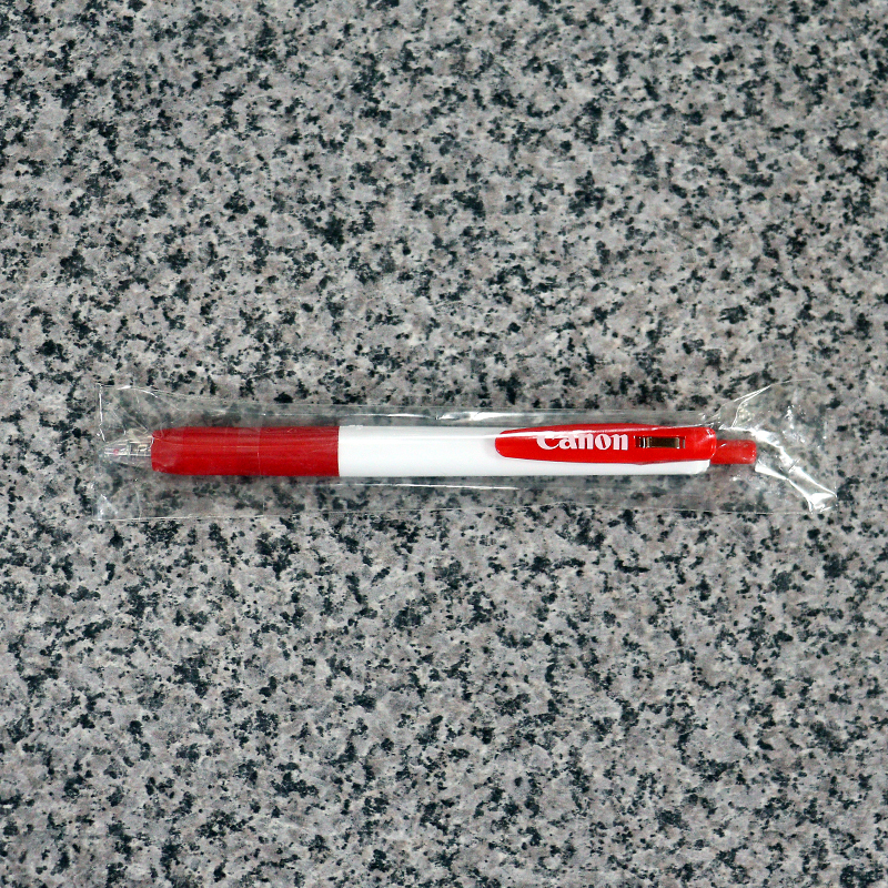 ★ キャノン Canon ロゴ入り ボールペン 赤色 未使用 新品 R00036