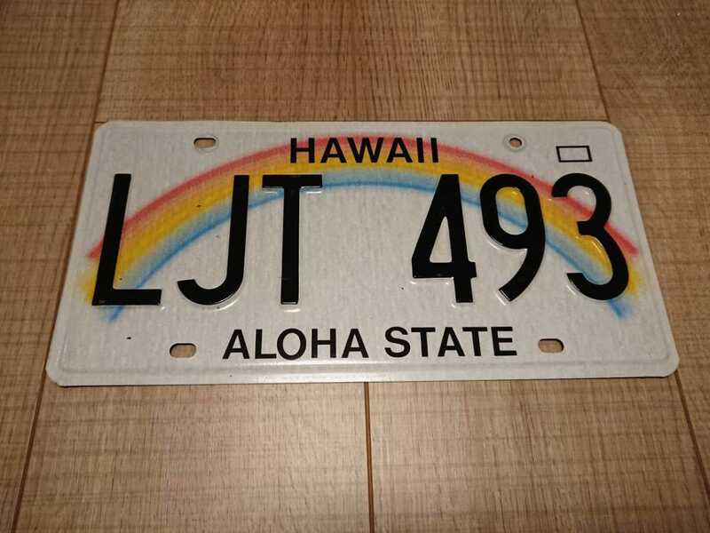 ハワイ ナンバープレート LJT 493 USDM アメリカ ライセンス フレーム アイランドスタイル hawaii HDM