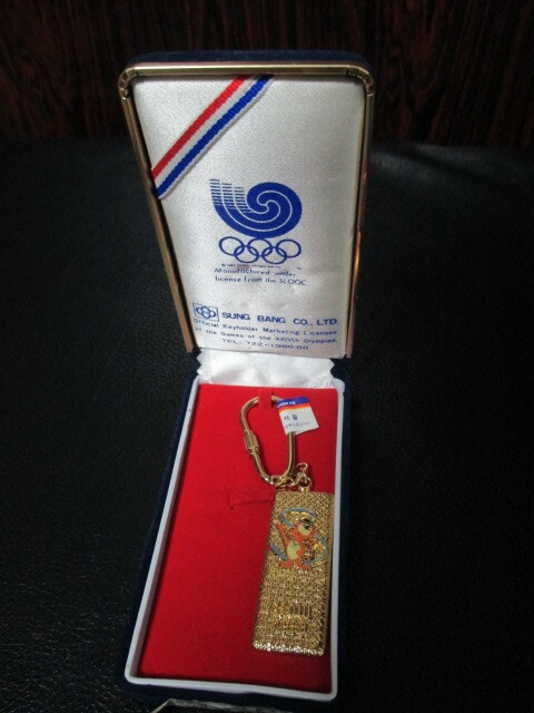 ソウルオリンピック　1988年　キーホルダー　当時のケース付き