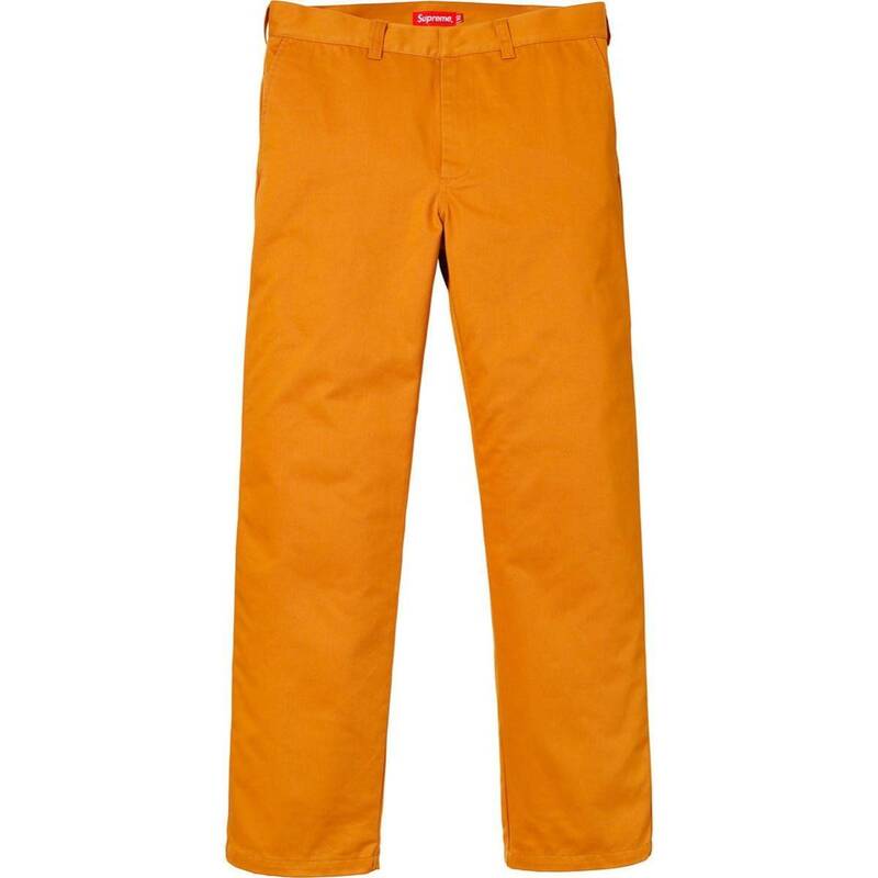 送料無料 30 Mustard supreme work pant gold yellow 18ss シュプリーム ワークパンツ マスタード イエロー ゴールド 黄色 S 