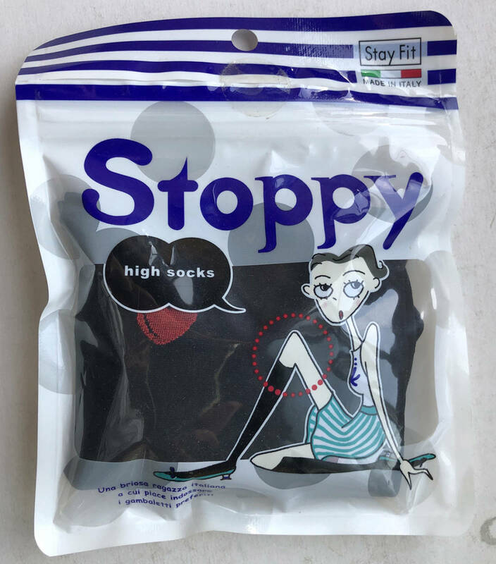 StayFit ストッピー Stoppy ハイソックス 未使用品 イタリア製 リボン付き