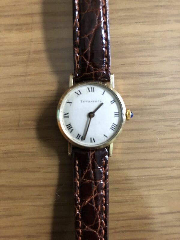 ティファニー　アンティーク　１４k　無垢　手巻き時計　　再再値下げしました。