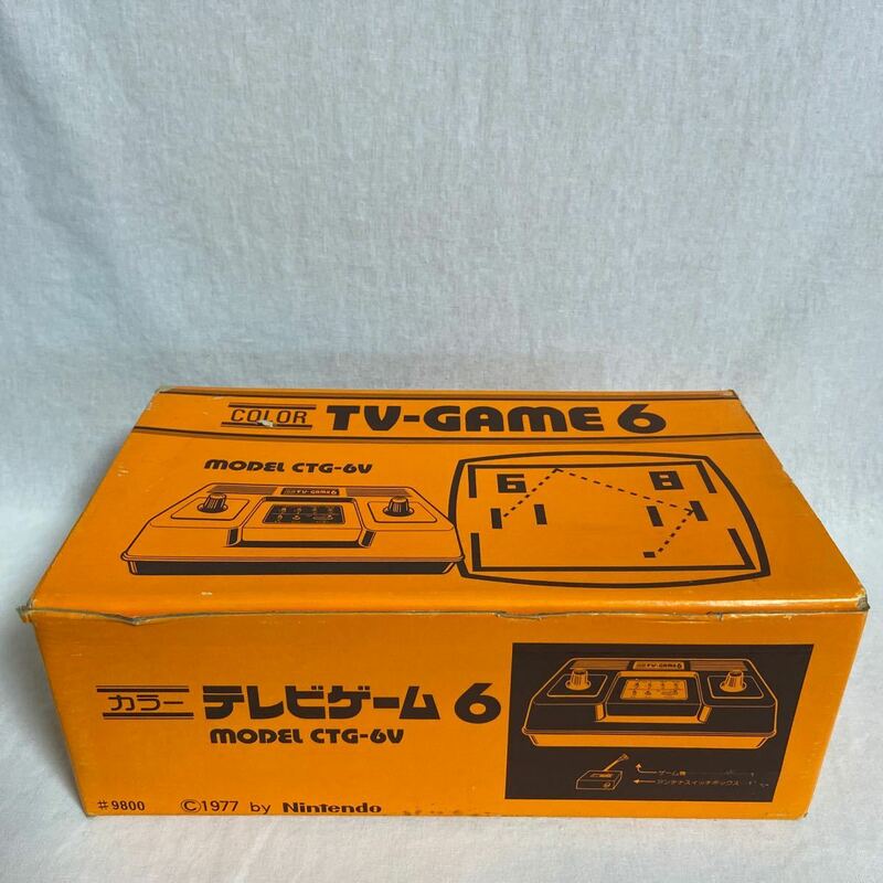 昭和レトロ 1977年 任天堂 カラー テレビゲーム6 MODEL CTG-6V ゲーム機 本体 Nintendo テニス バレー ホッケー 検索 レア FC PS 2 3 64