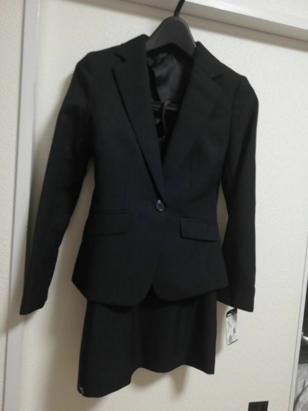 レディース　ビジネススーツ・リクルートスーツ　ジャケット＋スカート2種　【5号】 ネイビー 【MAA-400】