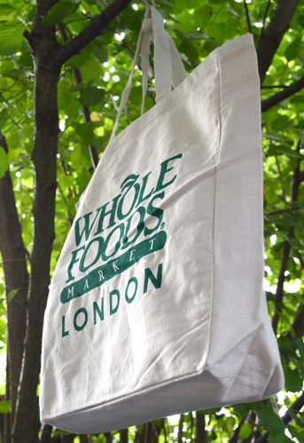 ホールフーズマーケットWHOLE FOODS MARKETロンドンLONDON×サンタバーバラキャンバスエコバッグ