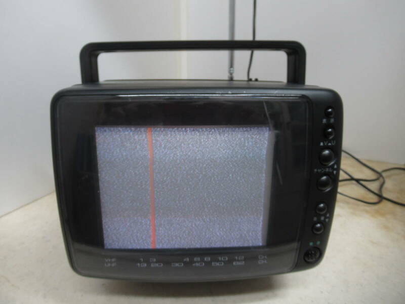 昭和レトロ家電 Silvax ポータブルカラーテレビ C6－SX3 ブラウン管テレビ6　テクノエース株式会社　IC・トランジスタ式 アンティーク 貴重