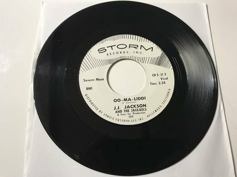 J.J. Jackson And The Jackaels - Oo-Ma-Liddi ☆UK Re 7″☆CRAMPS☆BORN BAD☆Lux & Ivy's 