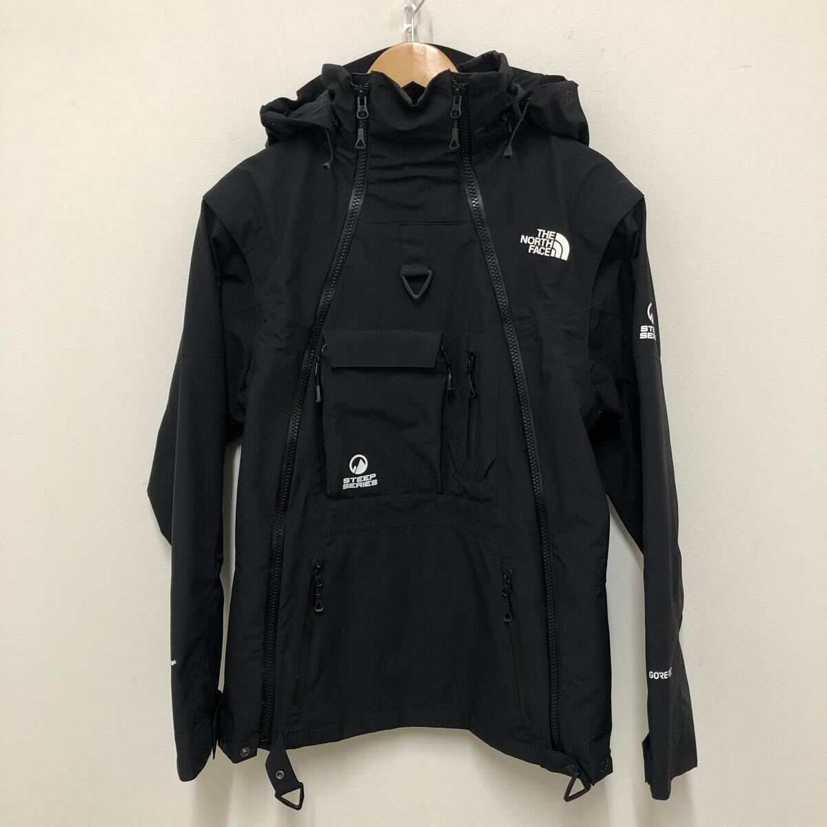 (34)THE NORTH FACE ゴアテックス トランスフォーマー ジャケット NS61806 L 黒 ノースフェイスGORE-TEX TRANCEFORMER Jacket ナイロン