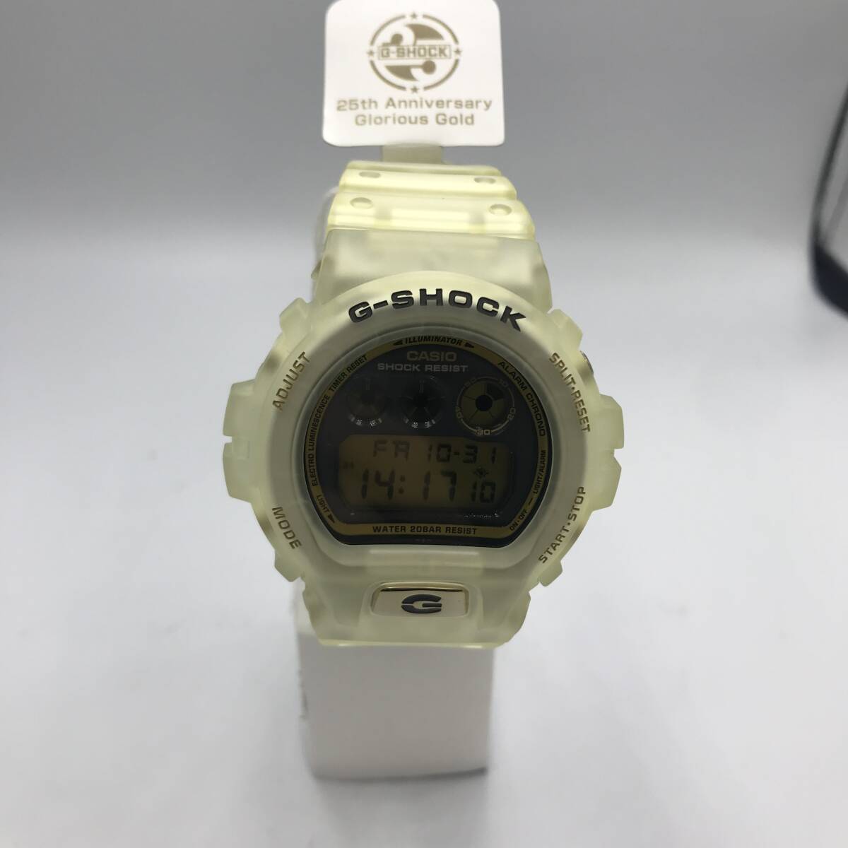 【新品未使用】カシオ　G-SHOCK　腕時計 クリアベルト DW-6925E-7JF　箱・取扱説明書なし