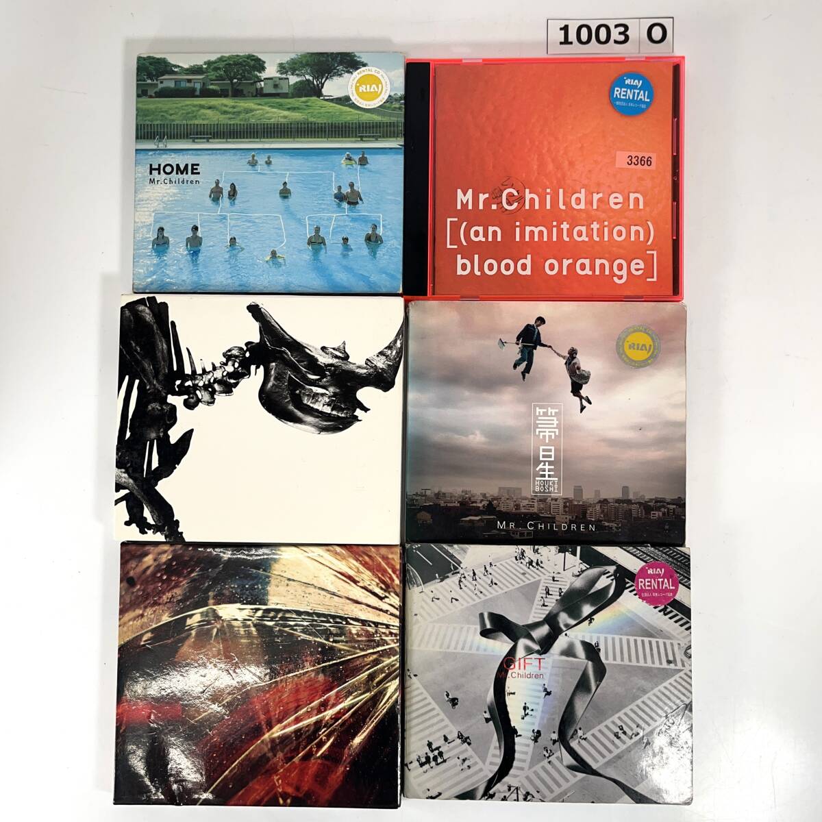 (志)【CD】Mr.Children 帚星 HOME 足音 GIFT blood orange他 6点セット TFCC-89531/89251/89178/86421/88181 レンタル落 ミスチル (o)1003O