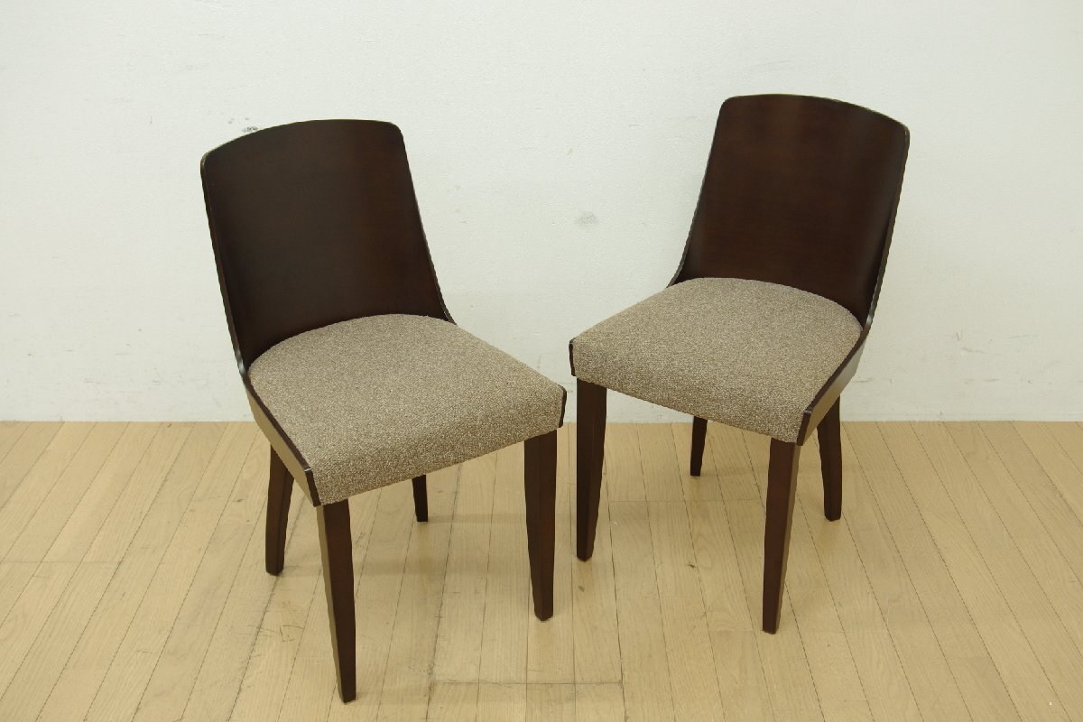 モデルルーム展示品 ワイスワイス WISE・WISE VINO ダイニングチェア 2脚セット 2P 椅子 イス モダン 木製 ファブリック ヴィーノ (C)