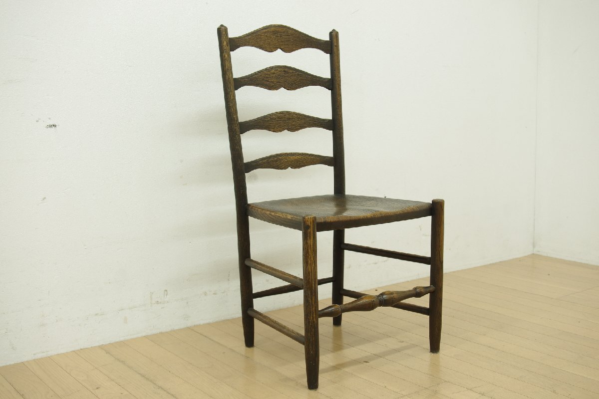 飛騨産業 キツツキ PROVINCIAL プロヴィンシャル ラダーバックチェア 板座 ホワイトオーク 無垢 ダイニング 椅子 アンティーク調