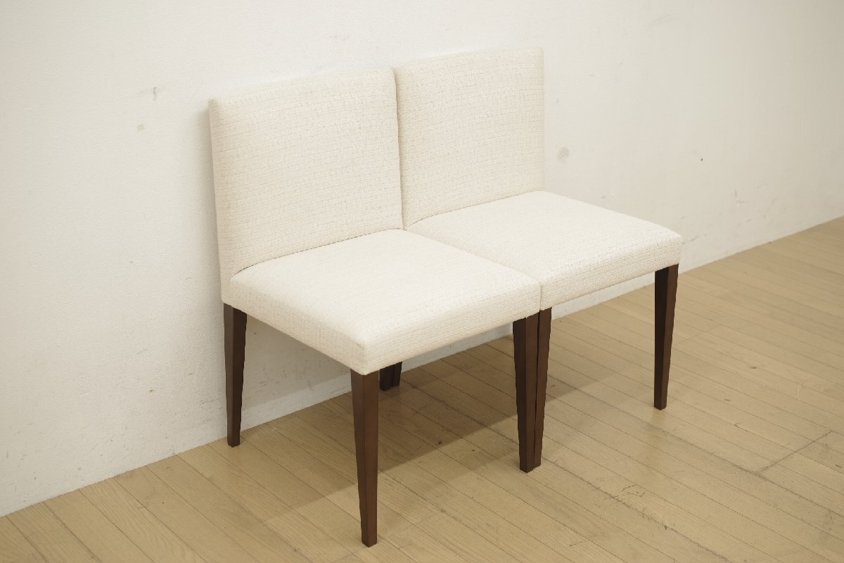 展示品 ADCORE ADコア A-MODE MD-201S ダイニングチェア 2脚セット アームレスチェア ビーチ材 ダークブラウン シンプル モダン (A)