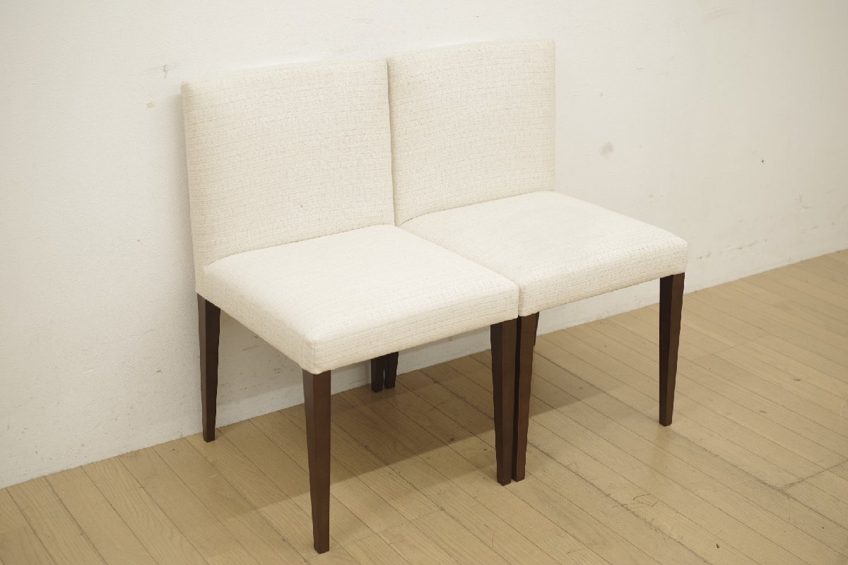 展示品 ADCORE ADコア A-MODE MD-201S ダイニングチェア 2脚セット アームレスチェア ビーチ材 ダークブラウン シンプル モダン (B)