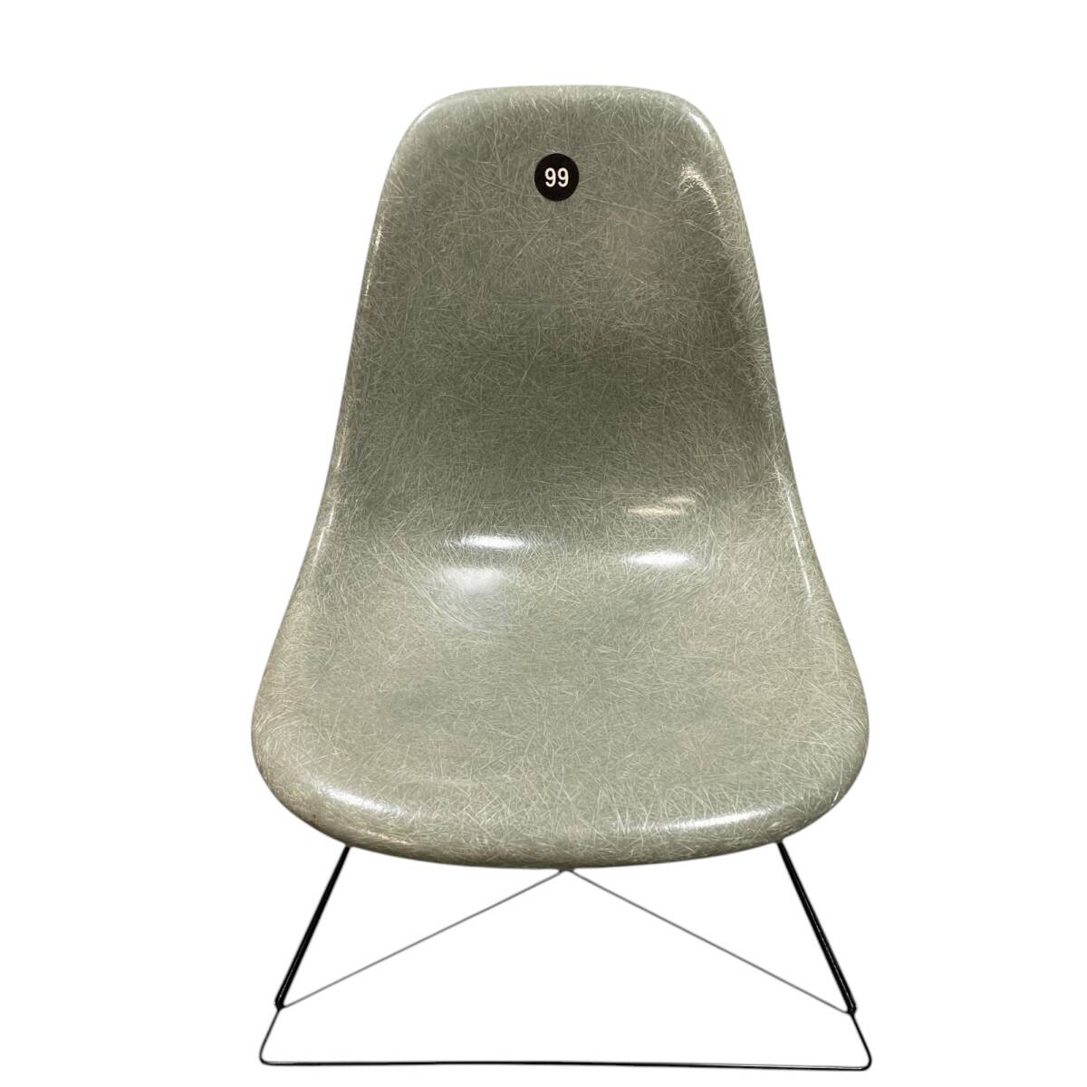 ◆中古品・直接引取り可能◆Herman Miller ハーマンミラー イームズ サイドシェルチェア シーフォートグリーン 椅子 V60035NL