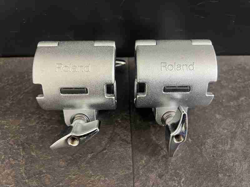 CT11580　Roland　パーツ　ローランド　電子ドラムクランプ　ラックホルダー　2点まとめ　
