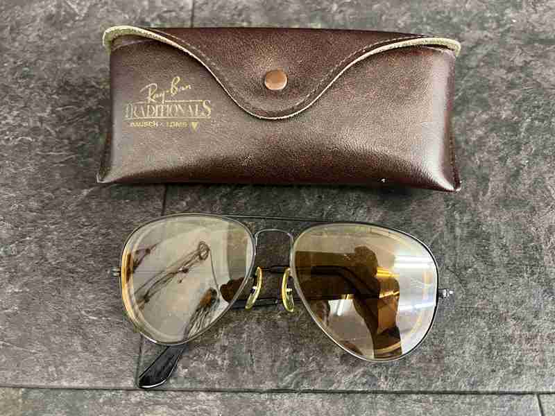 Ct11493　Ray-Ban USA レイバン ビンテージ サングラス 58口14 度入れ