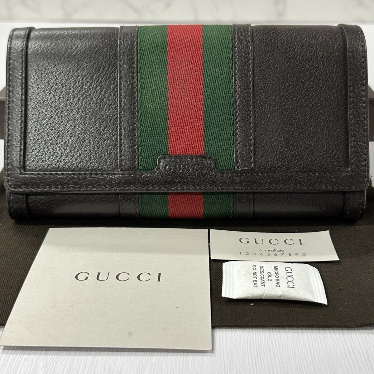 グッチ　GUCCI 財布　長財布　シェリーライン　メンズ　