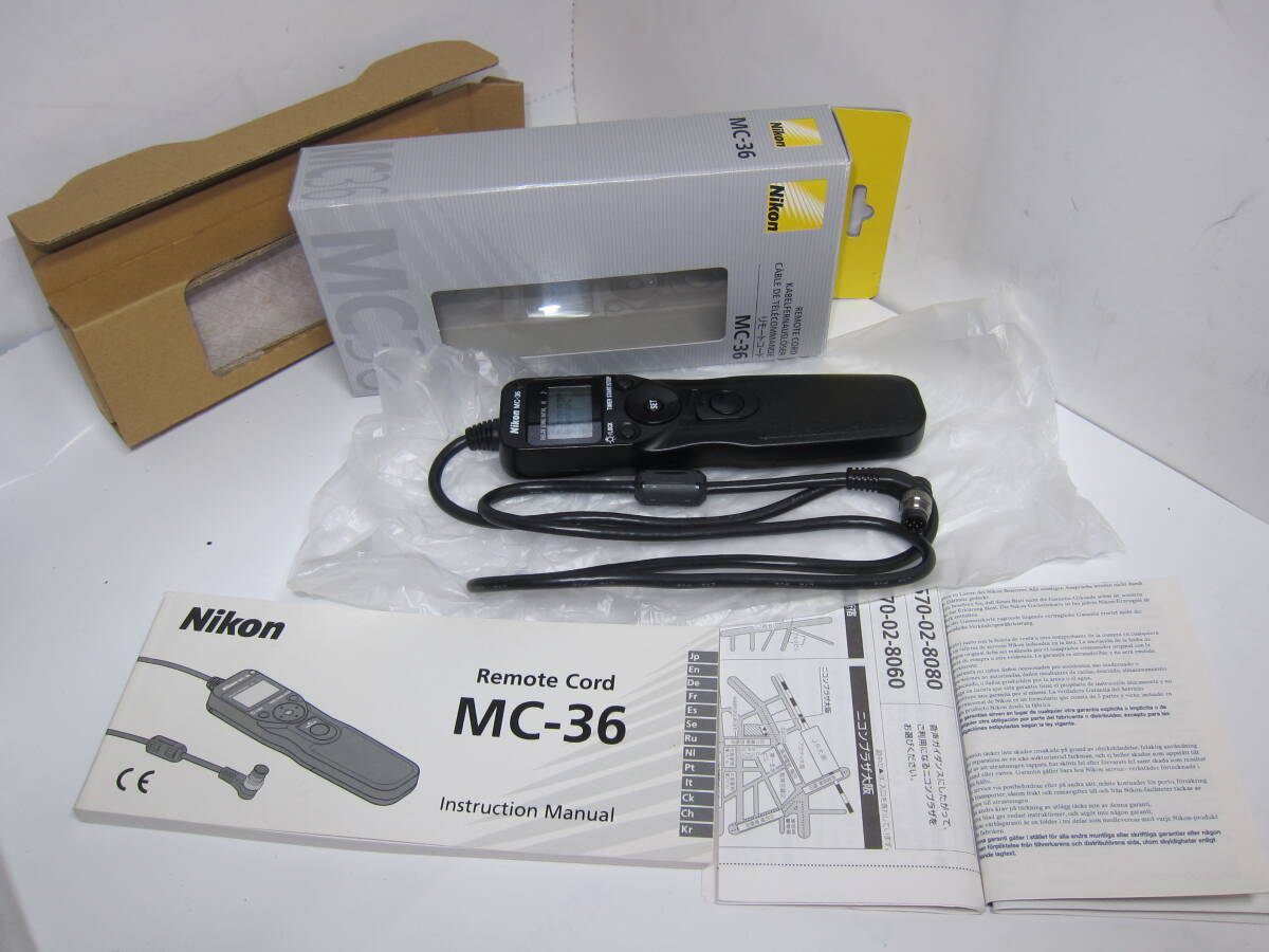 Nikon 純正 リモートコード MC-36 （タイマー機能付き）■美品■ 10720
